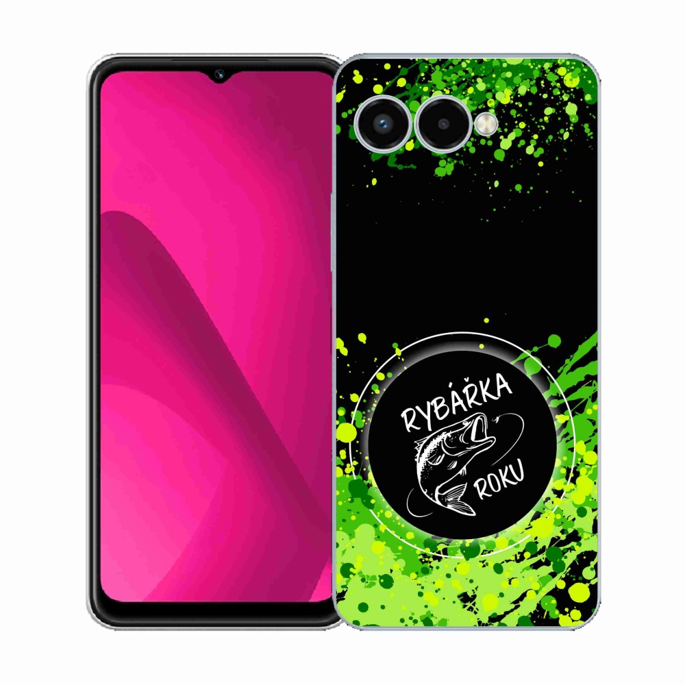 Zselés borító mmCase a T-Mobile T Phone 3 készülékhez - Az év halnője fekete háttérrel