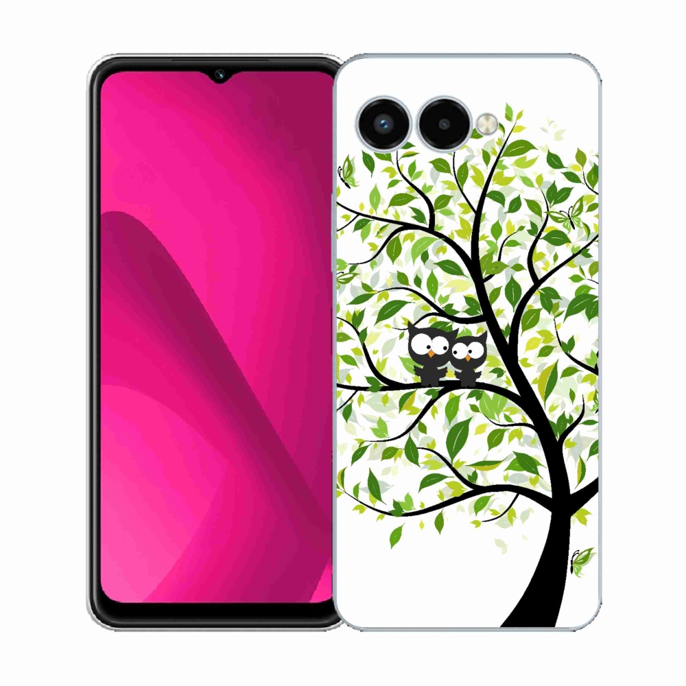 Zselés borítás mmCase a T-Mobile T Phone 3 készülékhez - baglyok a fán