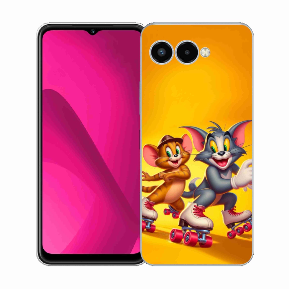 Zselés borítás mmCase a T-Mobile T Phone 3 készülékhez - tom and jerry