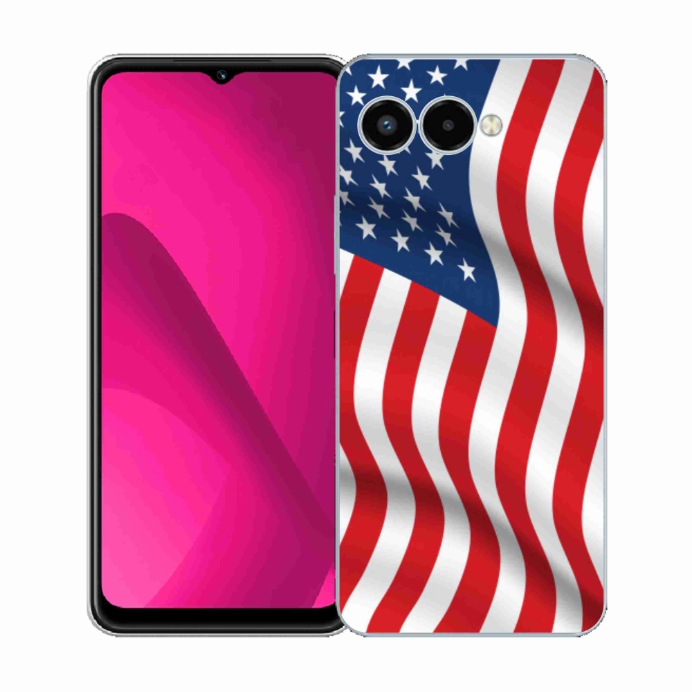 Zselés borítás mmCase a T-Mobile T Phone 3 készülékhez - Amerikai zászló