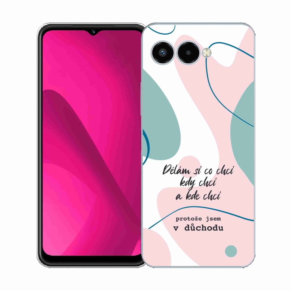 Gél borító mmCase a T-Mobile T Phone 3 készülékhez - vicces szöveg 10 fehér háttér