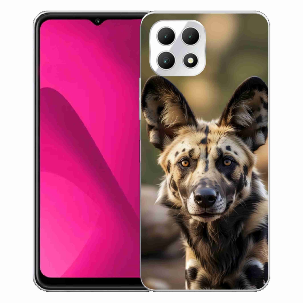 Gél borító mmCase a T phone 2 készülékhez - Afrikai vadkutya