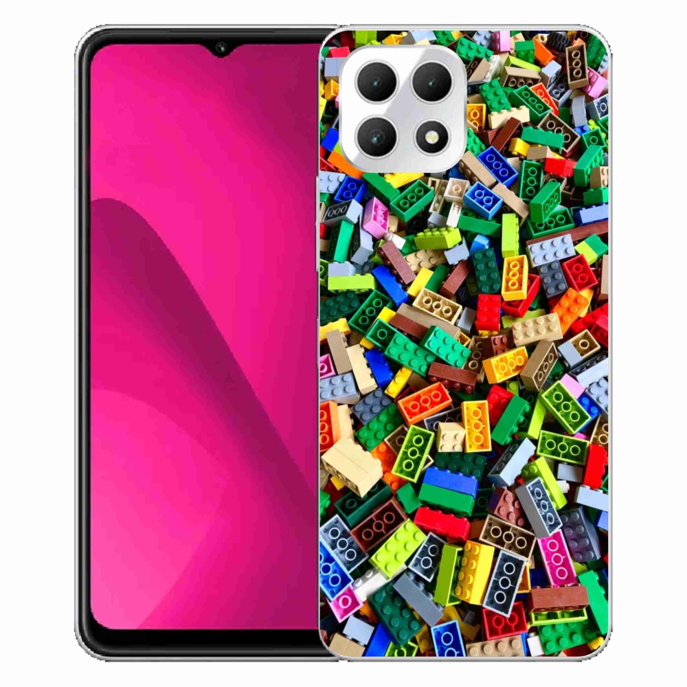 Zselés borítás mmCase a T phone 2 készülékhez - színes építőelemek