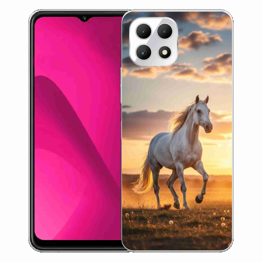 Gél borítás mmCase a T phone 2 - futó fehér ló 2