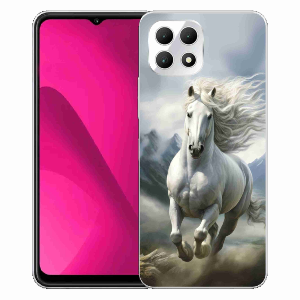 Gél borító mmCase a T phone 2 - futó fehér ló 3
