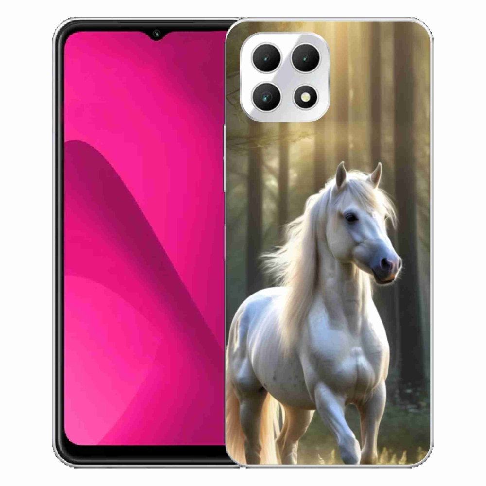 Zselés borító mmCase a T phone 2 - fehér ló 3