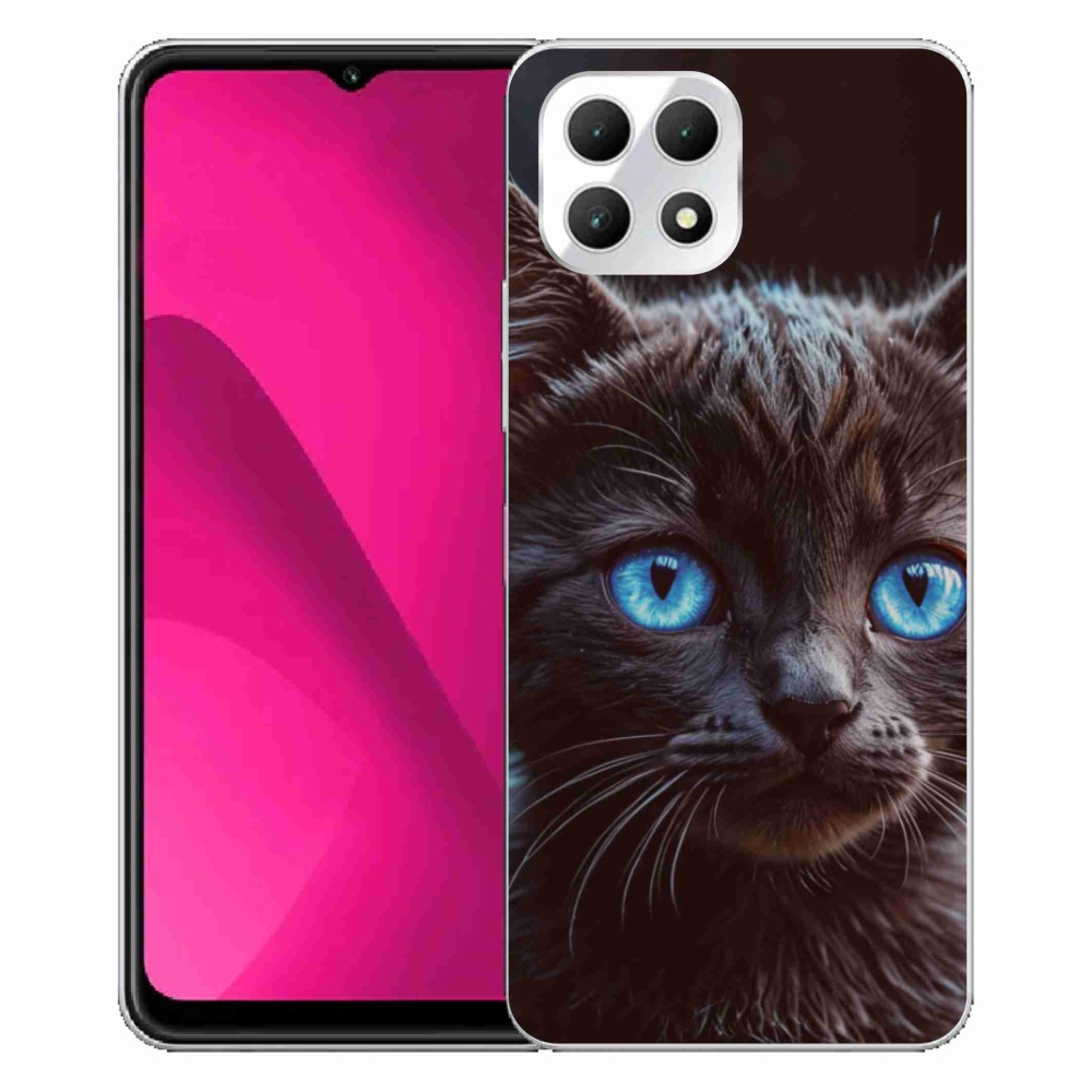 Gél borító mmCase a T phone 2 készülékhez - fekete cica 2