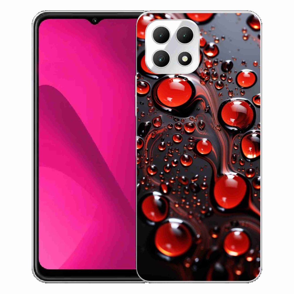 Zselés borító mmCase a T phone 2 készülékhez - piros csepp 2