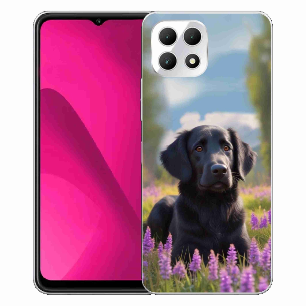 Gél borító mmCase a T phone 2 készülékhez - elegáns fekete retriever