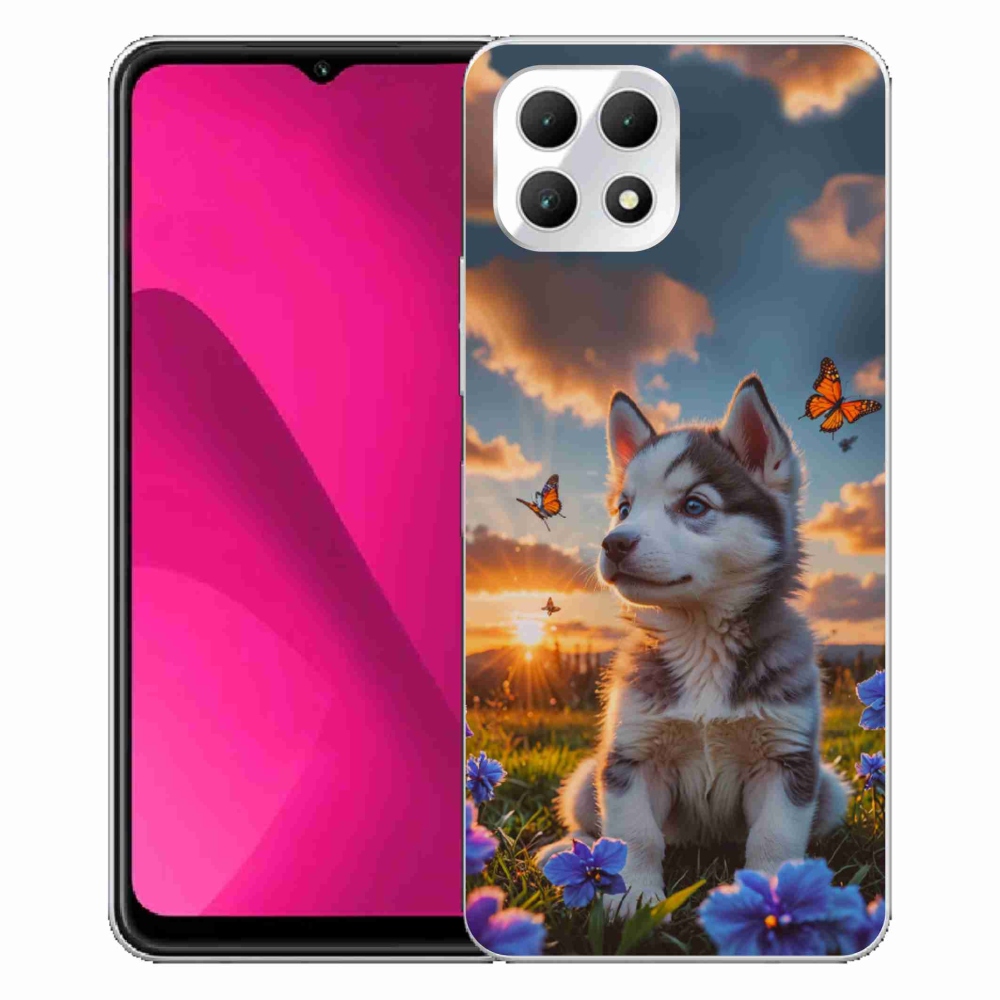 Gél borító mmCase a T phone 2 - husky a naplementében