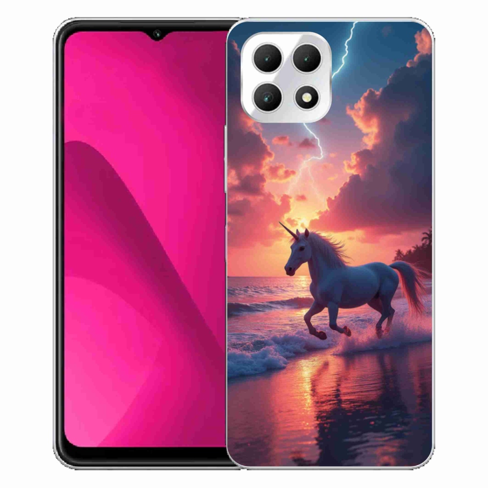 Gél borító mmCase a T phone 2 készülékhez - egyszarvú a tengerparton