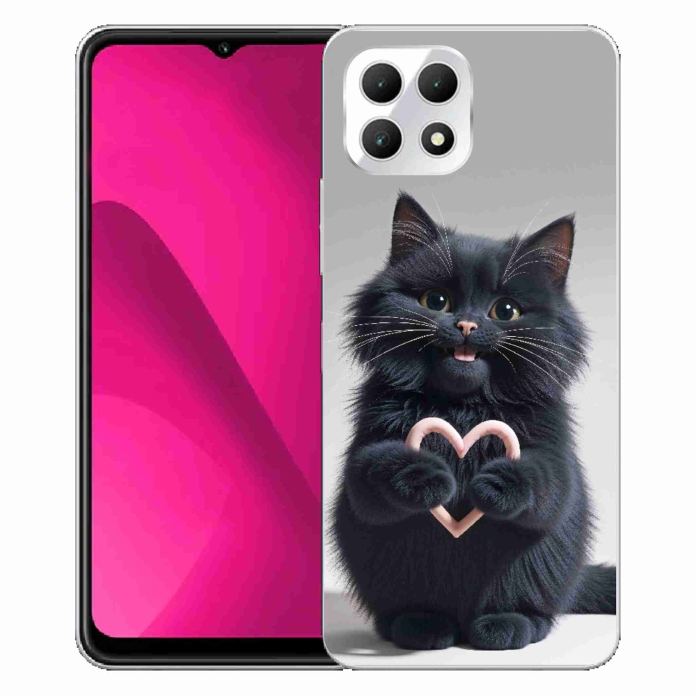 Gél borító mmCase a T phone 2 - cat love 3 számára