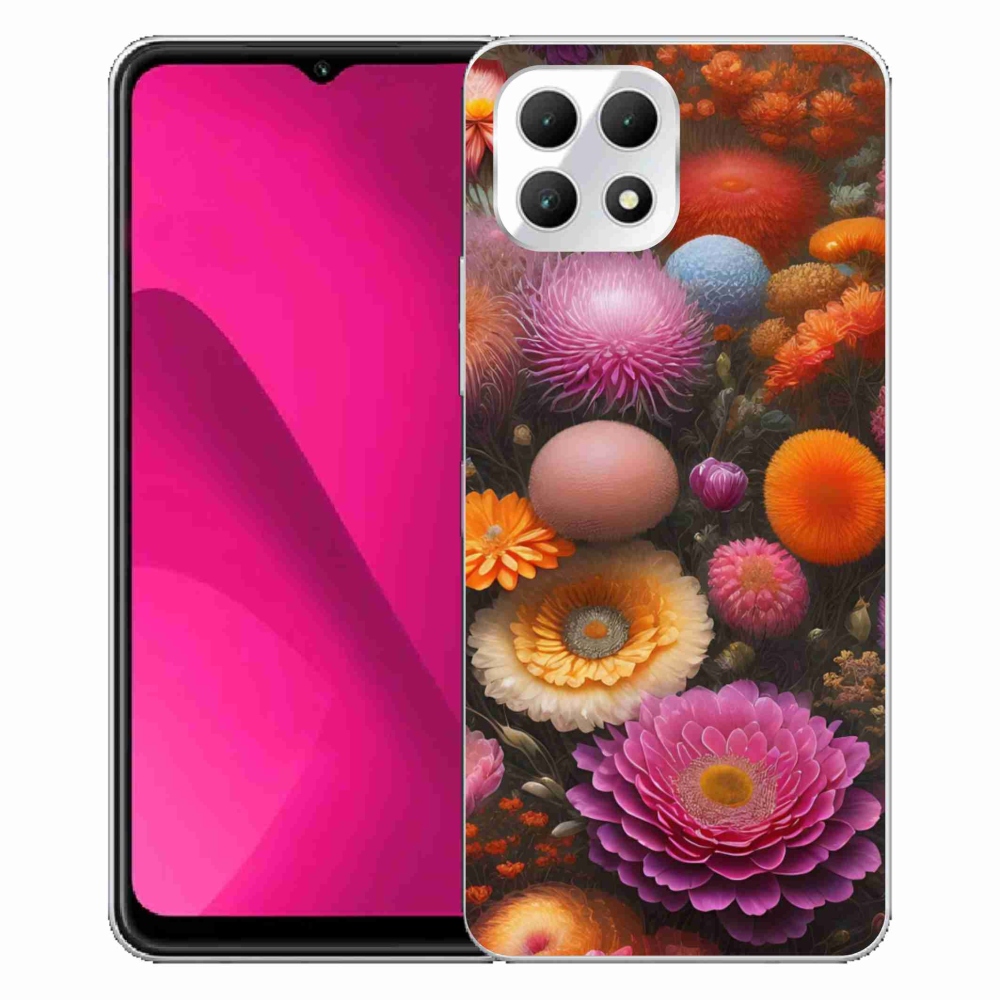 Gél borító mmCase a T phone 2 számára - virágos kompozíció
