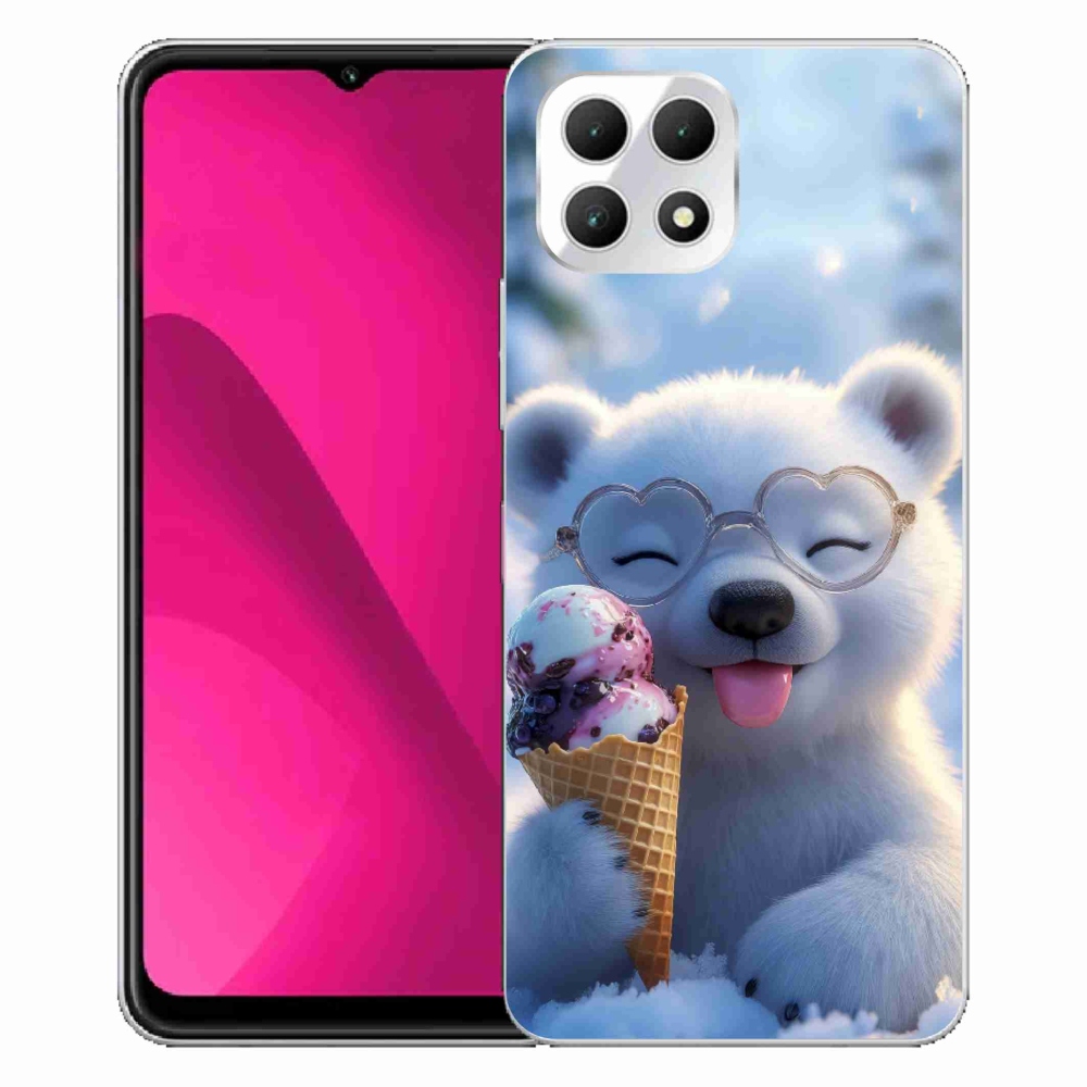 Gél borító mmCase a T phone 2 készülékhez - mackó fagylalttal