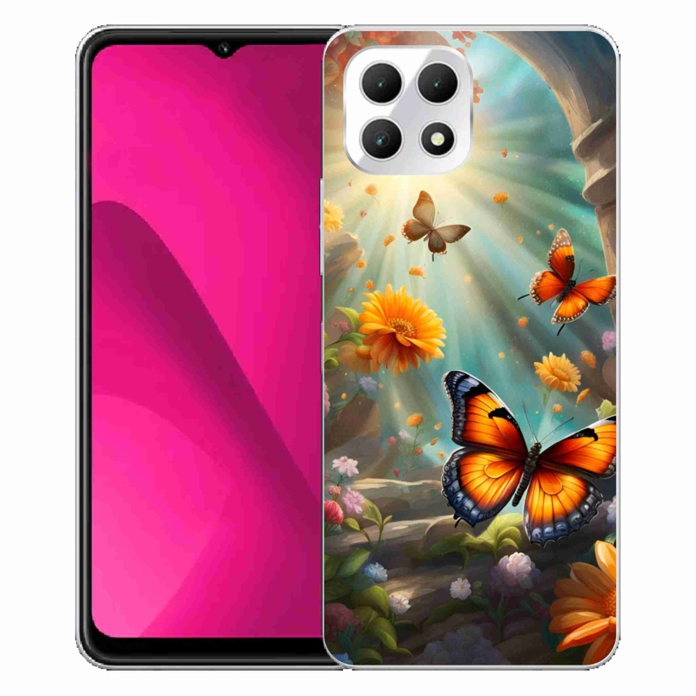 Gél borító mmCase a T phone 2 készülékhez - pillangókert 2