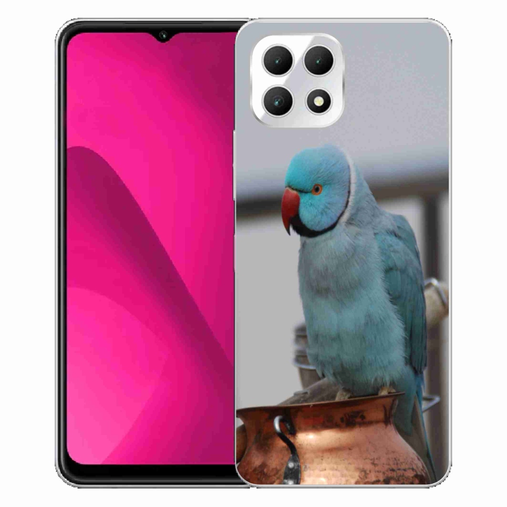Zselés borítás mmCase a T phone 2 készülékhez - papagáj alexander kék