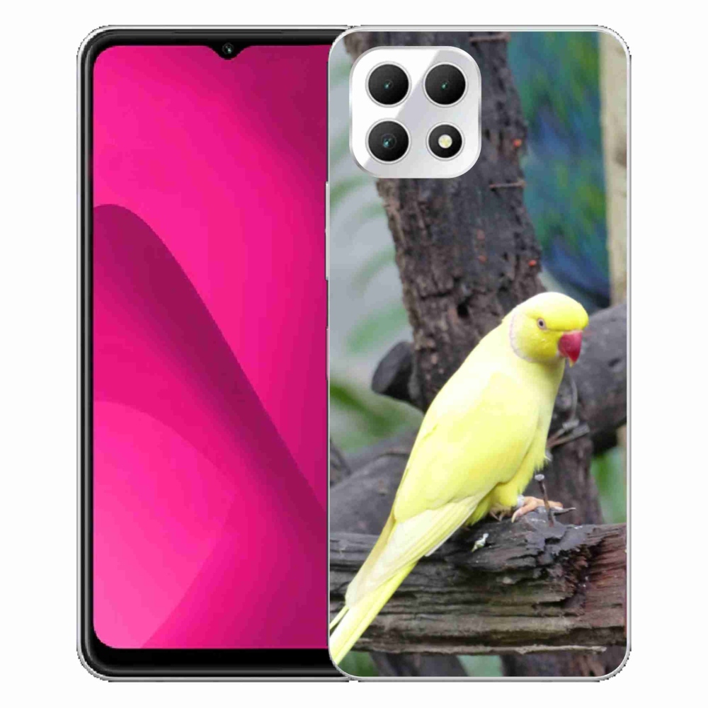 Zselés borítás mmCase a T phone 2 készülékhez - papagáj alexander sárga