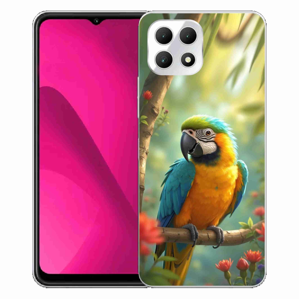 Zselés borító mmCase a T phone 2 készülékhez - papagáj ara kék és sárga
