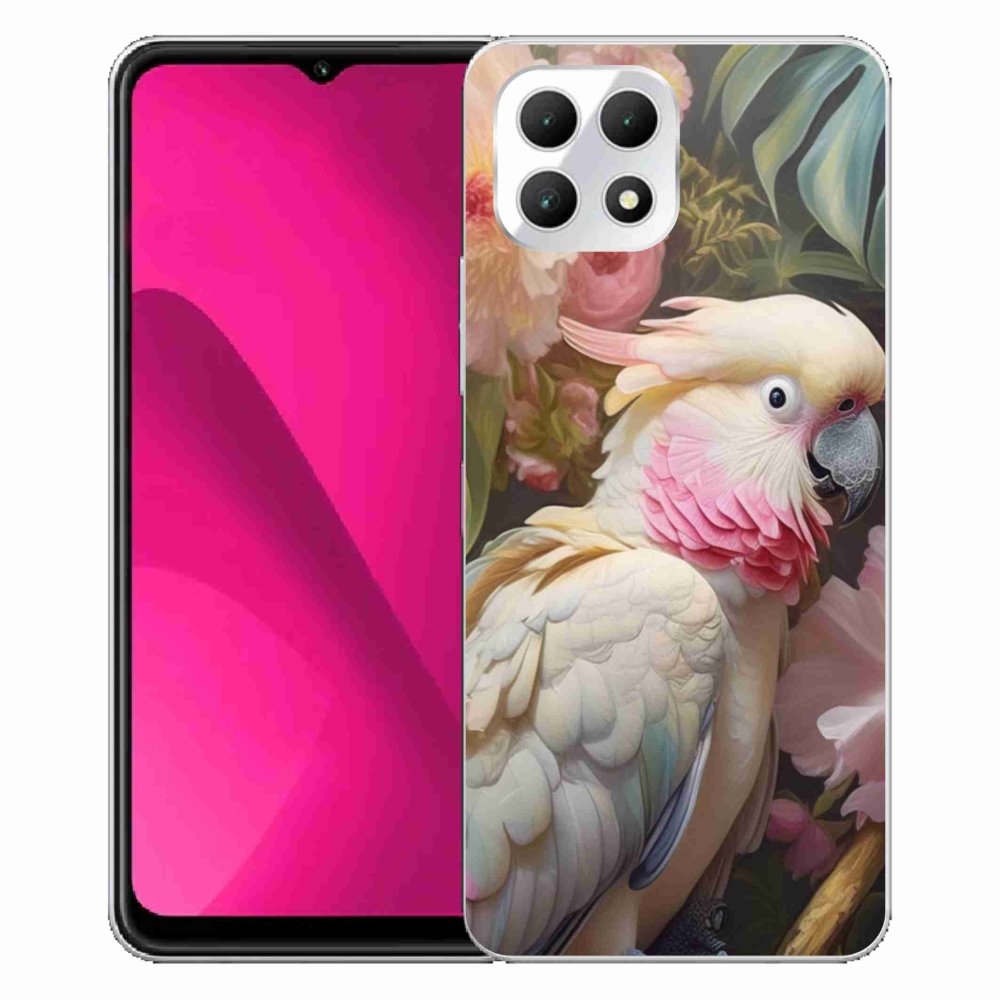 Gél borító mmCase a T phone 2 készülékhez - papagáj kakadu rózsaszín 2