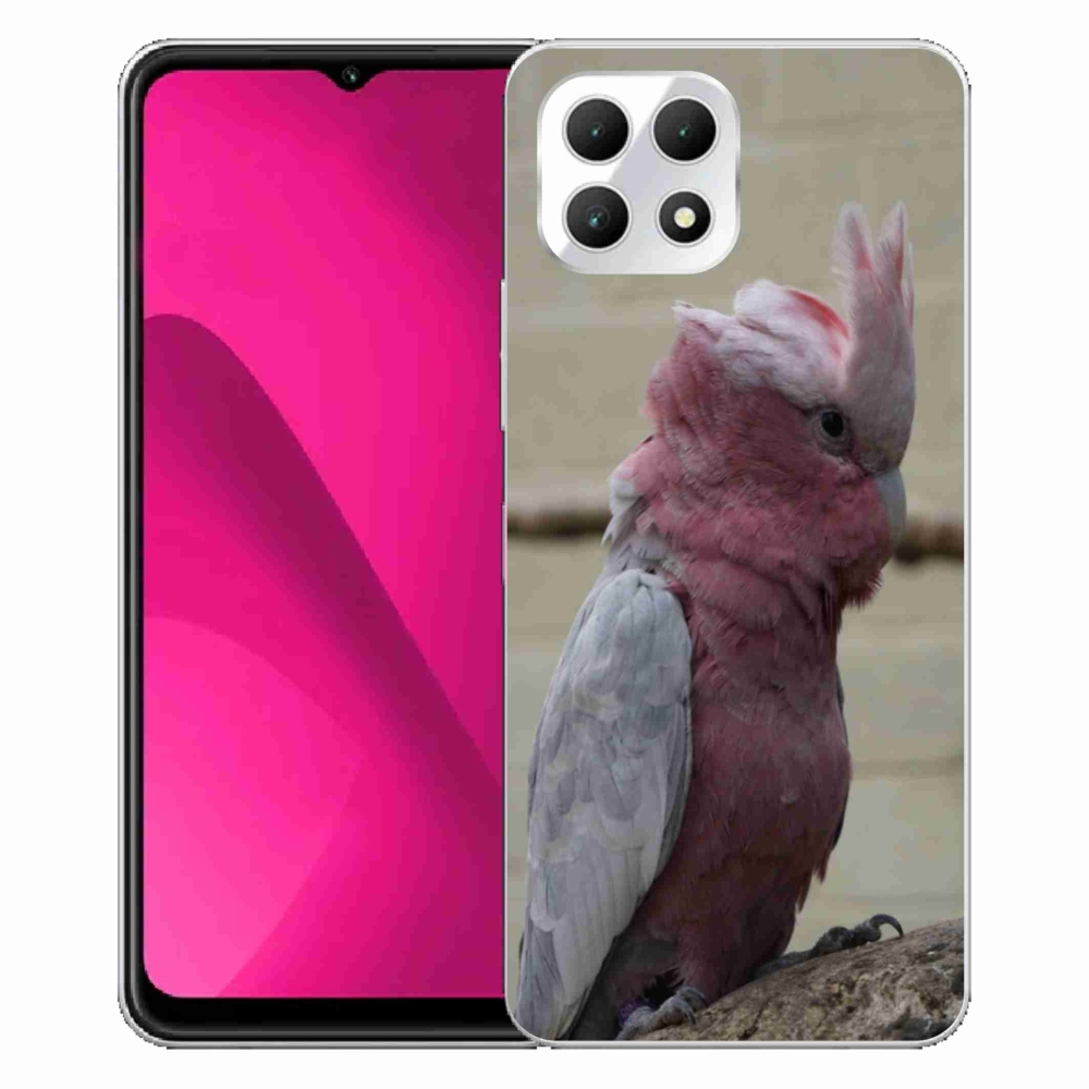 Zselés borítás mmCase a T phone 2 készülékhez - papagáj kakadu rózsaszínű