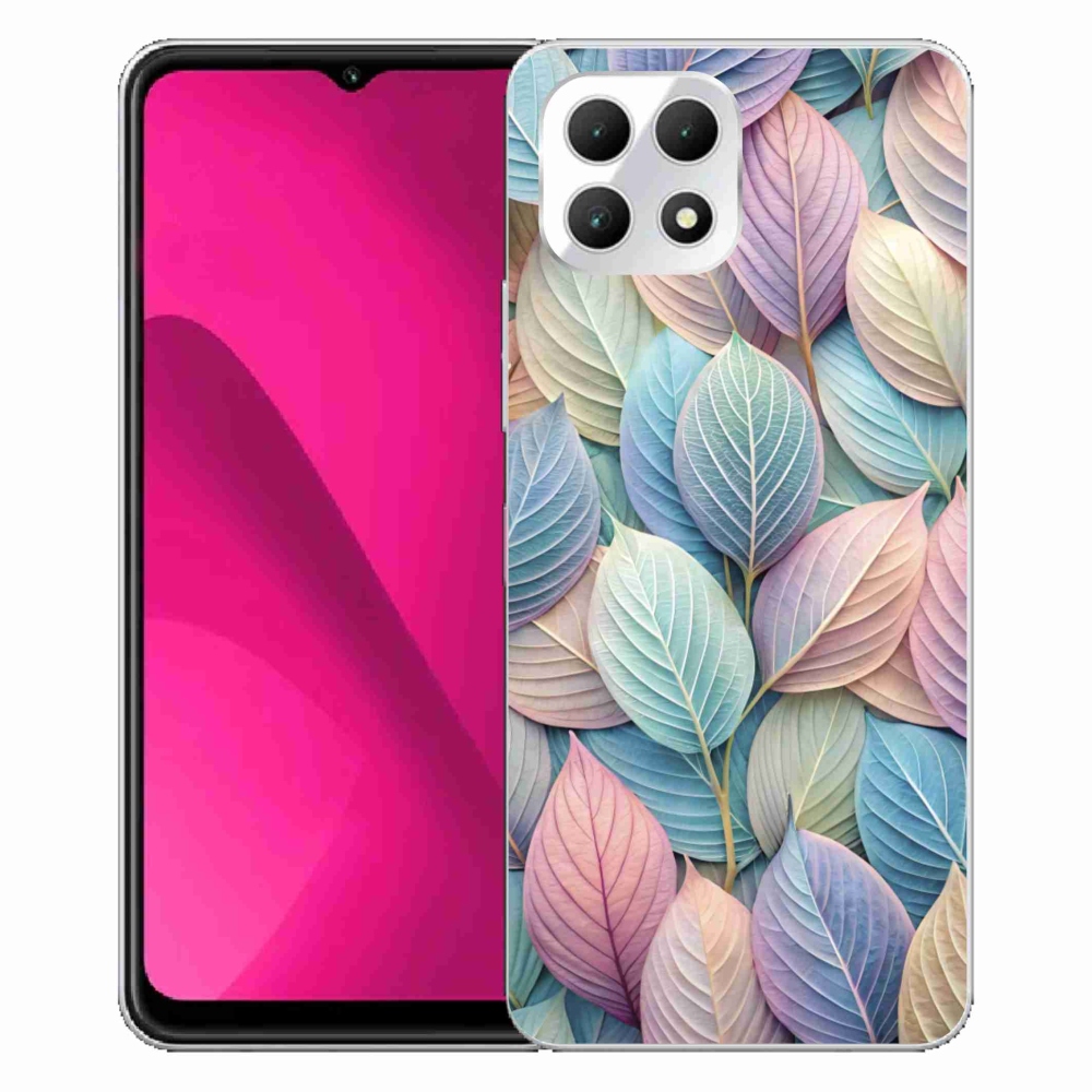 Zselés borító mmCase a T phone 2 készülékhez - pasztell levelek