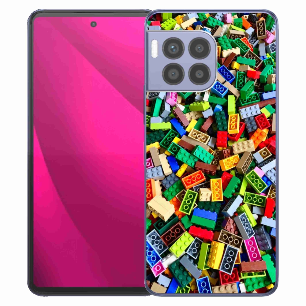 Zselés borítás mmCase a T phone 2 Pro készülékhez - színes építőelemek