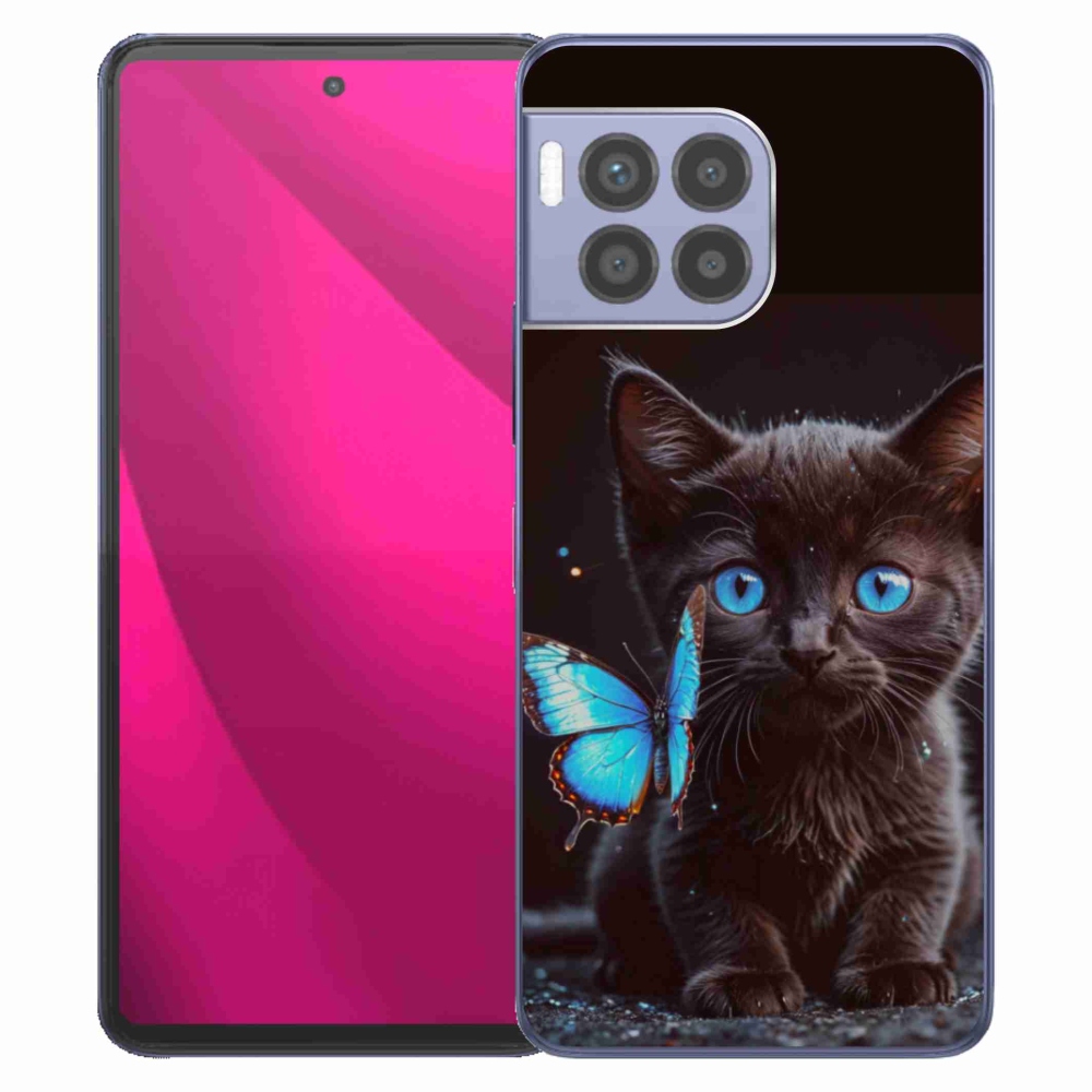 Gél borító mmCase a T phone 2 Pro készülékhez - fekete cica 3
