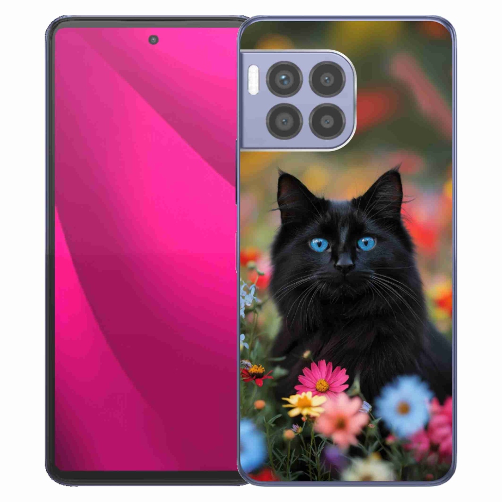 Gél borító mmCase a T phone 2 Pro készülékhez - fekete cica 4