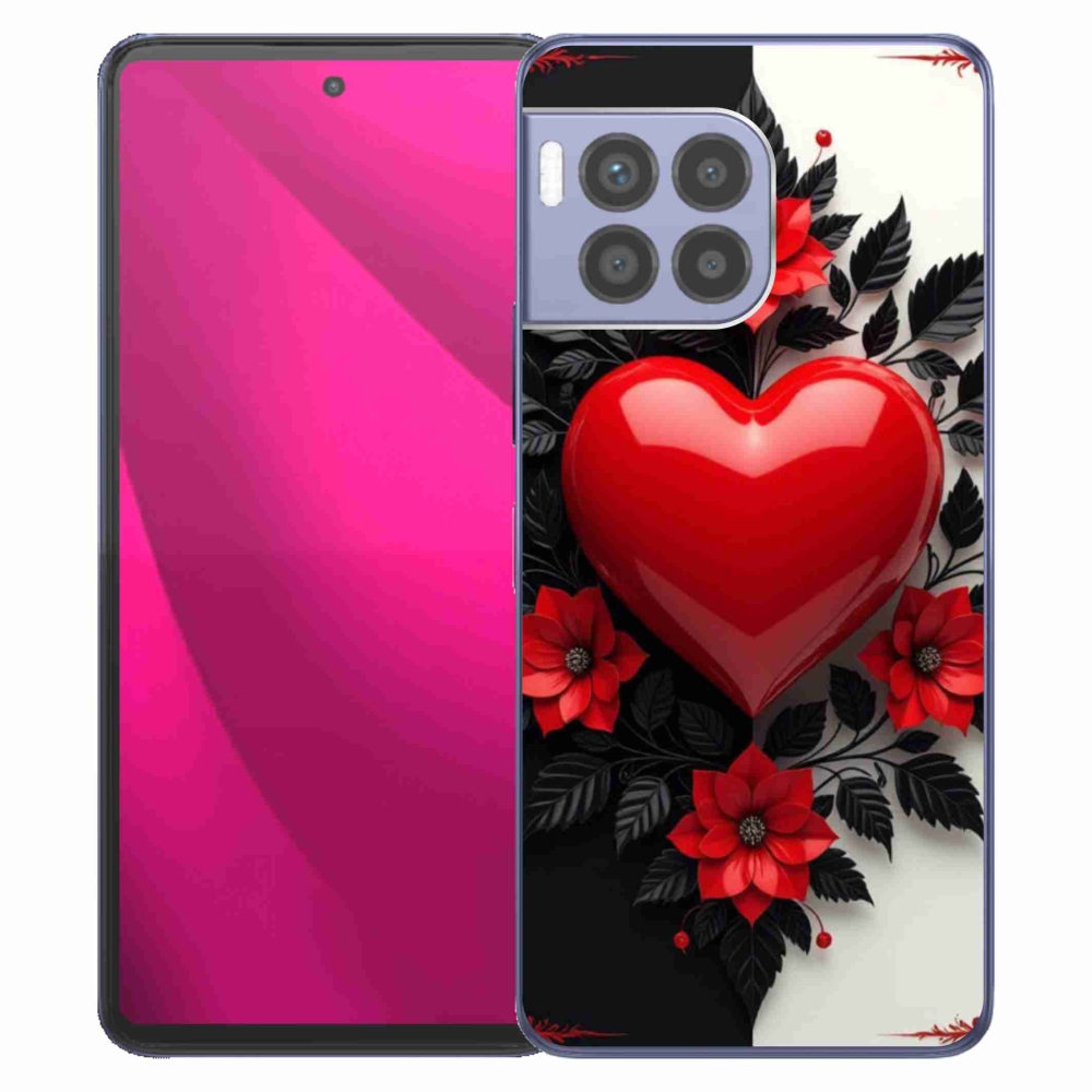 Gél borító mmCase a T phone 2 Pro készülékhez - piros szív