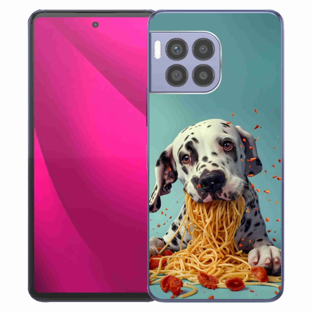 Gél borító mmCase a T phone 2 Pro készülékhez - Dalmát és spagetti