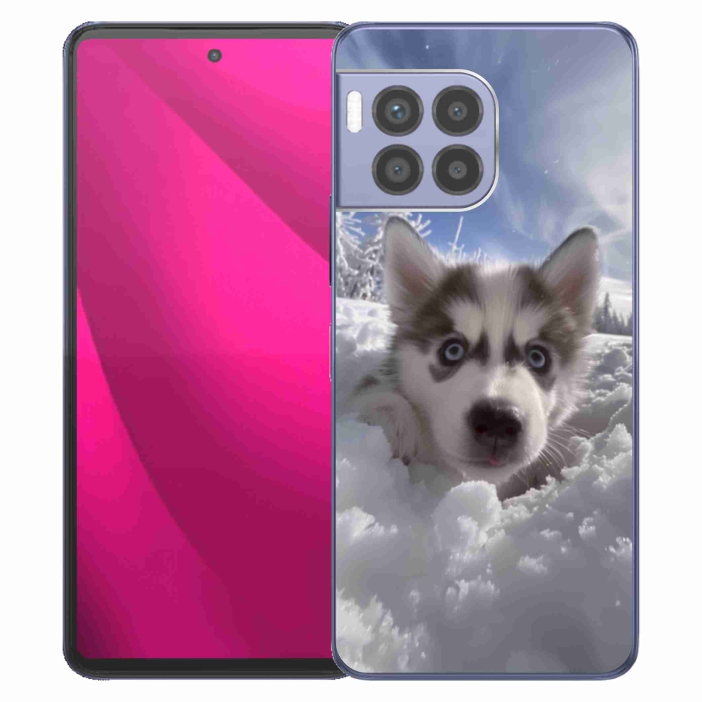 Gél borítás mmCase a T phone 2 Pro - husky a hóban