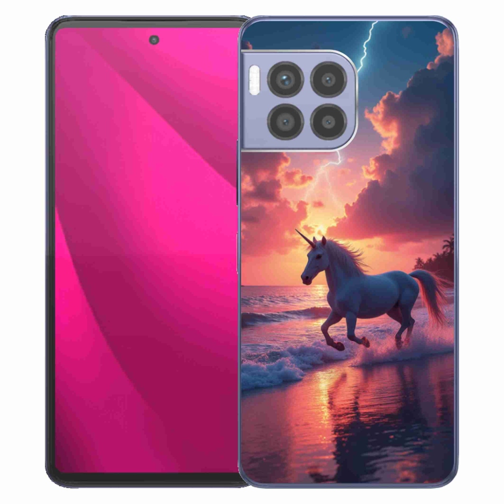 Gél borító mmCase a T phone 2 Pro készülékhez - egyszarvú a tengerparton
