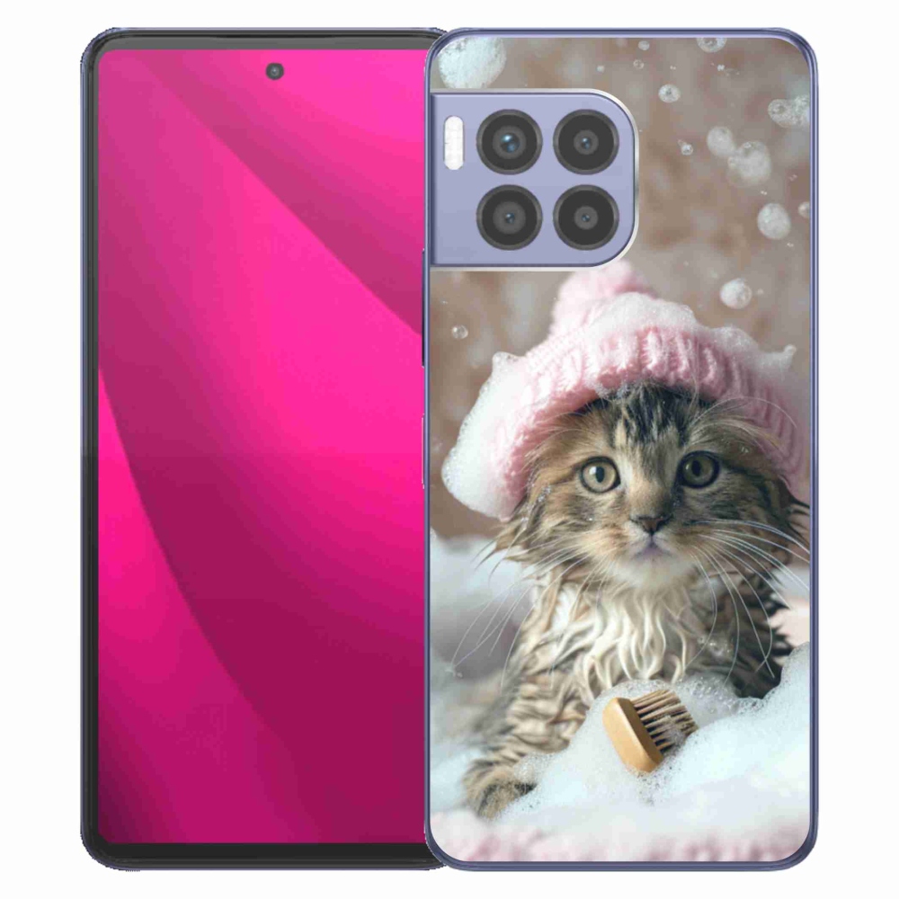 Gél borító mmCase a T phone 2 Pro készülékhez - cica és fürdő