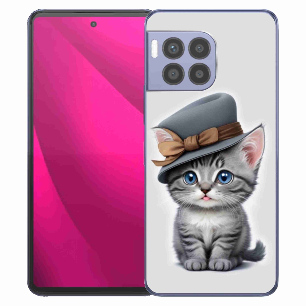 Gél borító mmCase a T phone 2 Pro készülékhez - cica sapkával