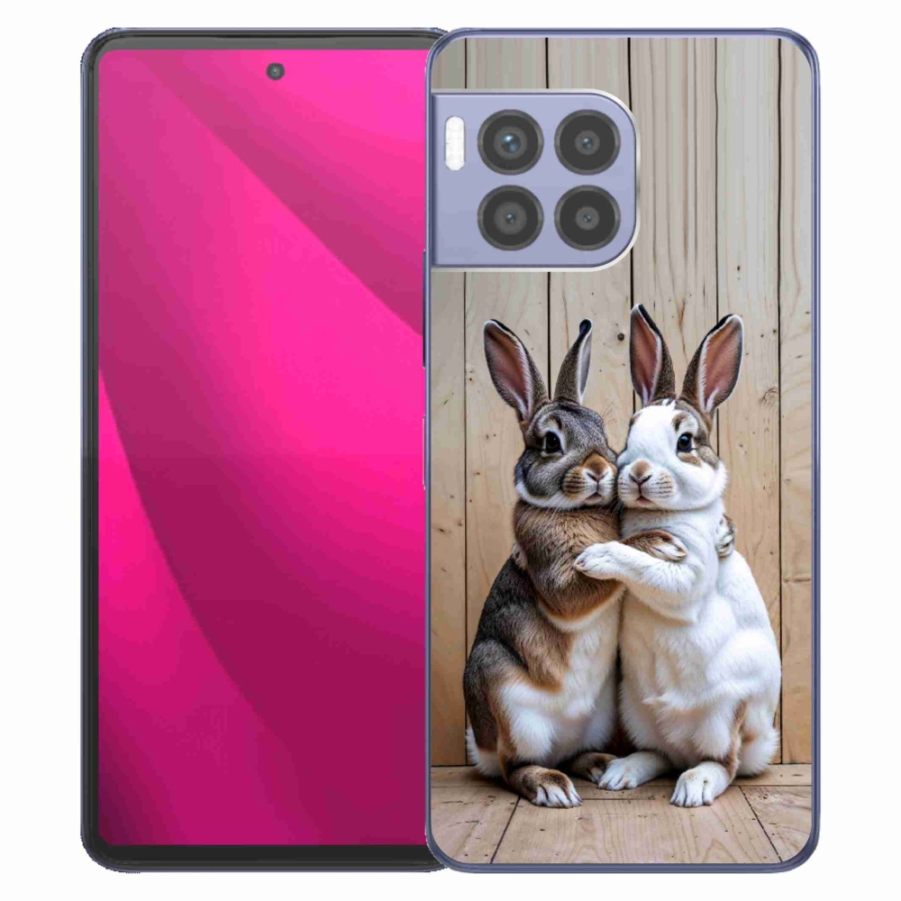 Zselés borítás mmCase a T phone 2 Pro készülékhez - nyúlpár