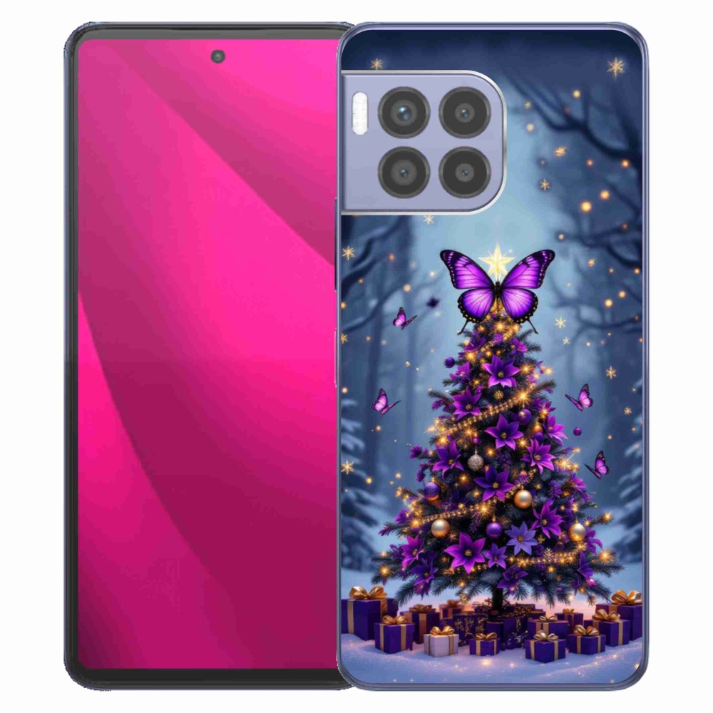 Gél borító mmCase a T phone 2 Pro-hoz - pillangó karácsonyfa