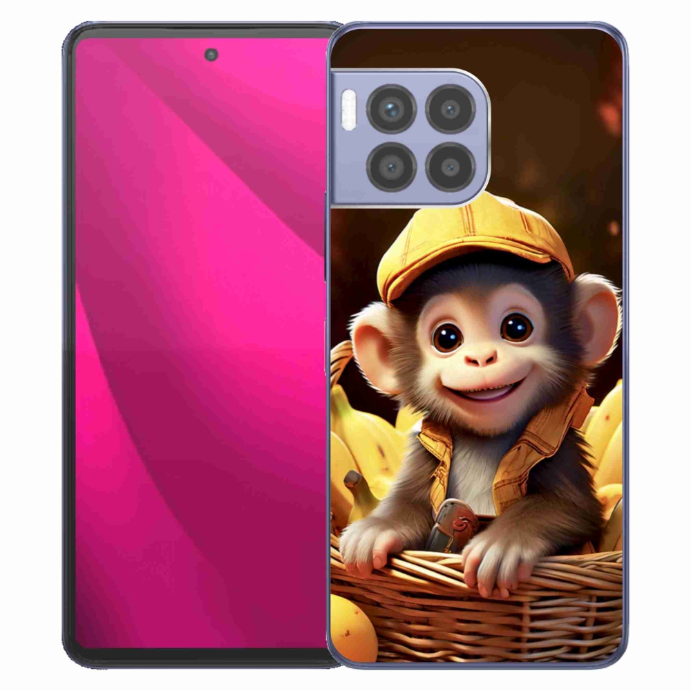 Zselés borítás mmCase a T phone 2 Pro készülékhez - majom a kosárban