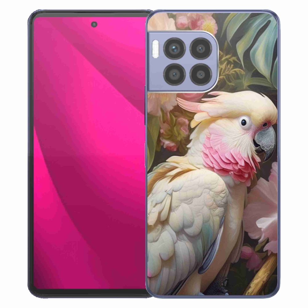 Zselés borítás mmCase a T phone 2 Pro készülékhez - papagáj kakadu rózsaszín 2