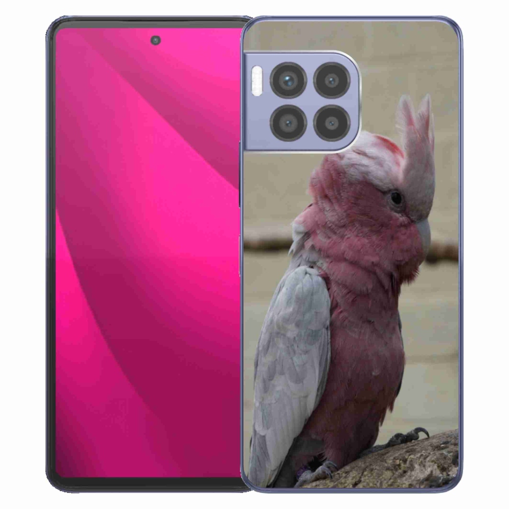 Zselés borítás mmCase a T phone 2 Pro készülékhez - papagáj kakadu rózsaszínű