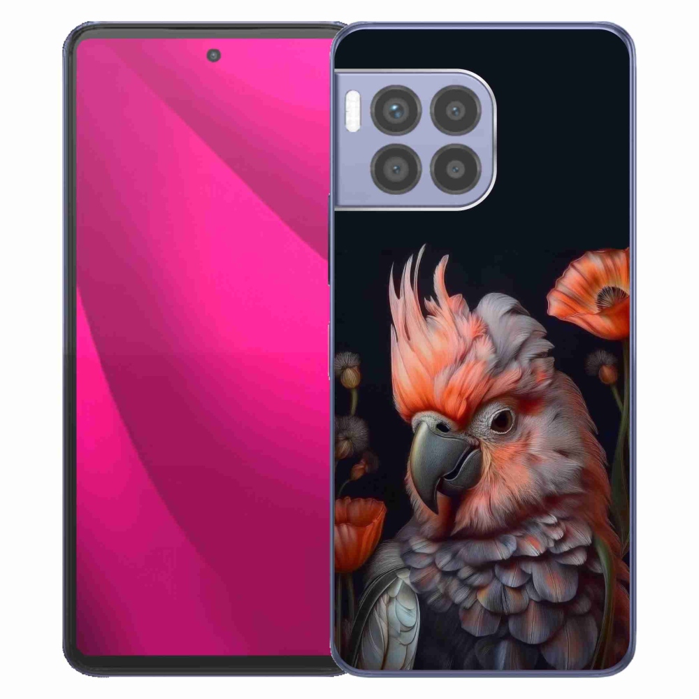 Gél borító mmCase a T phone 2 Pro készülékhez - papagáj kakadu színekben