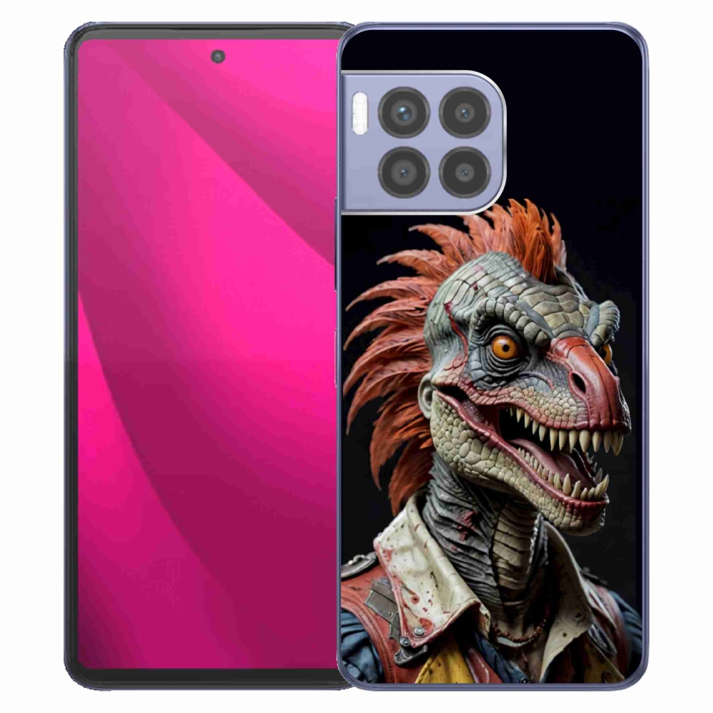 Gél borító mmCase a T phone 2 Pro készülékhez - punk dinoszaurusz