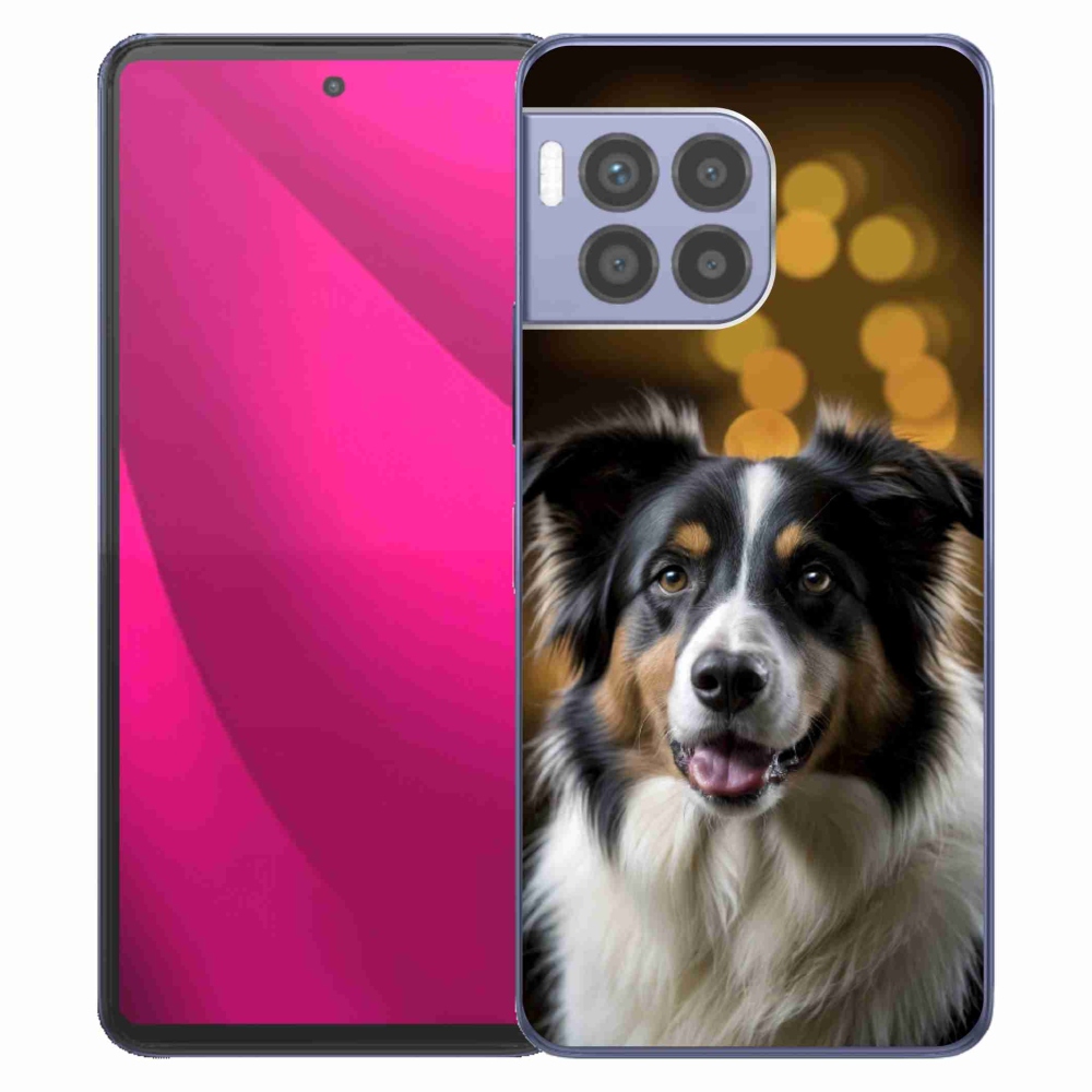 Gél borító mmCase a T phone 2 Pro készülékhez - mosolygó ausztrál juhászkutya