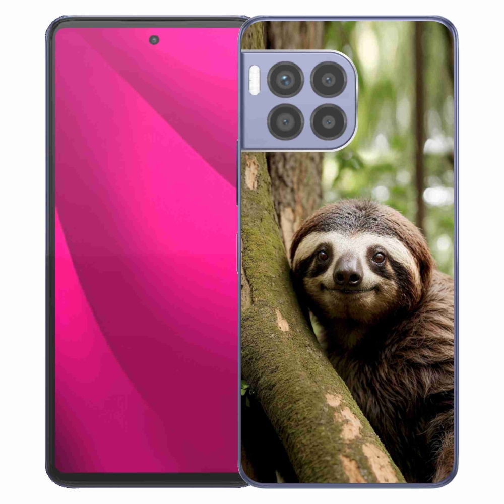 Gél borító mmCase a T phone 2 Pro készülékhez - mosolygó lajhár