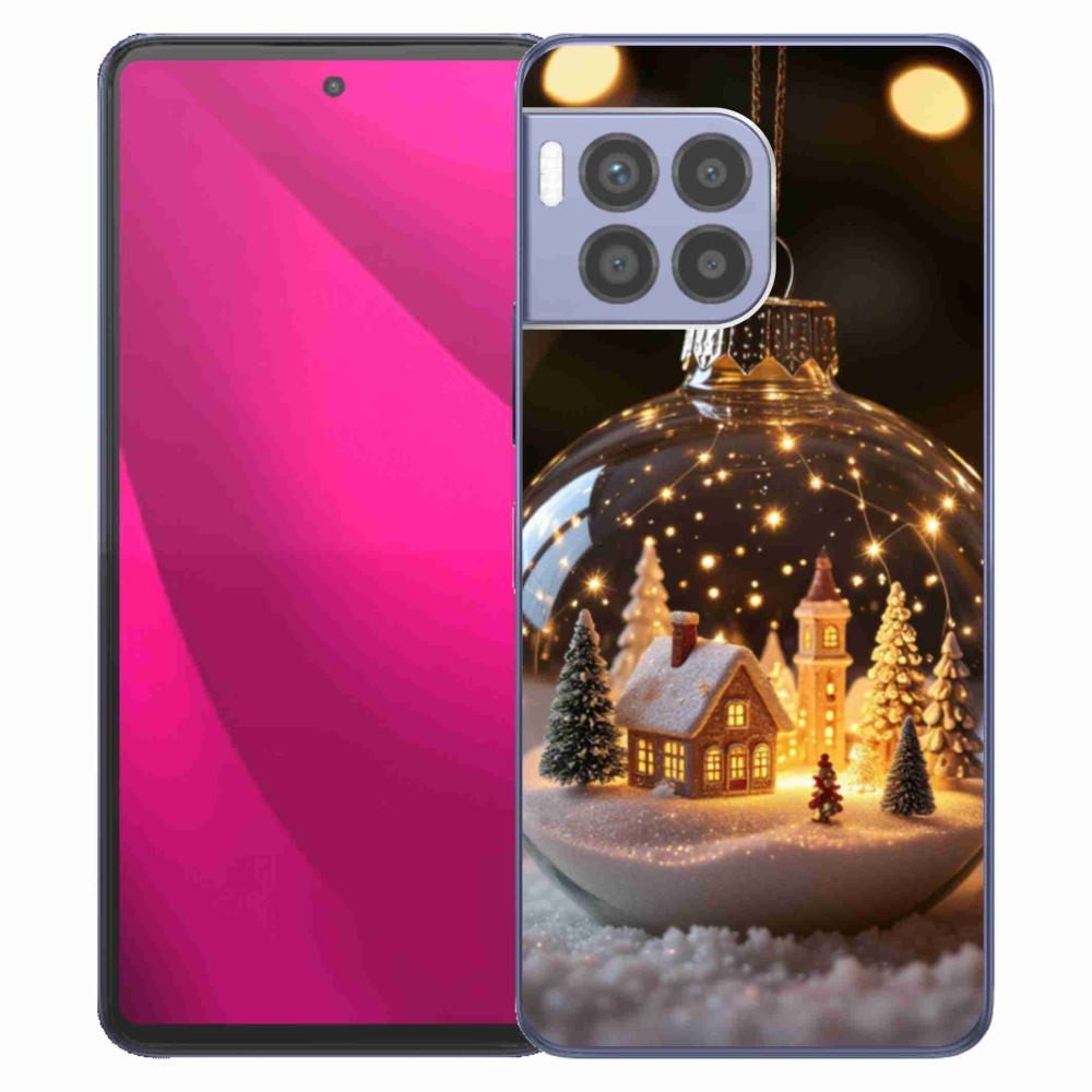 Gél borító mmCase a T phone 2 Pro számára - Karácsonyi gömbök 3