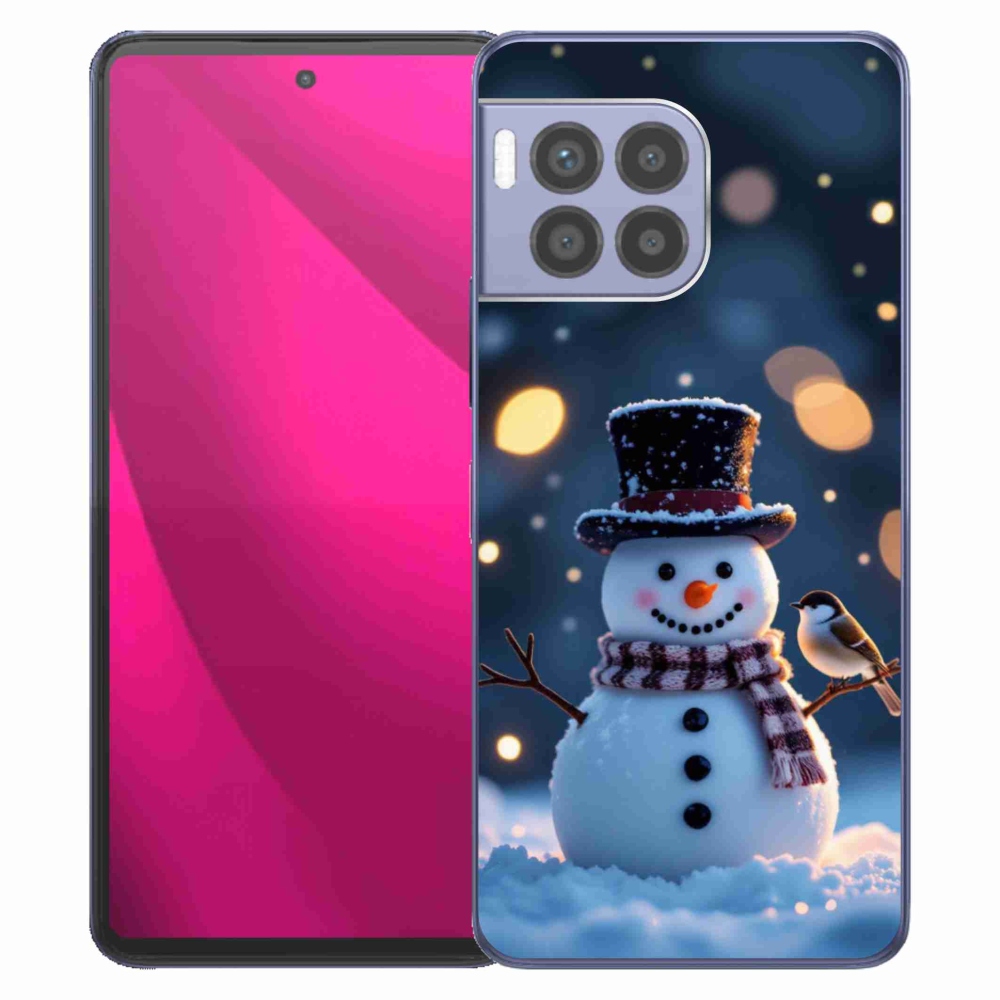Gél borító mmCase a T phone 2 Pro készülékhez - Karácsonyi hóember
