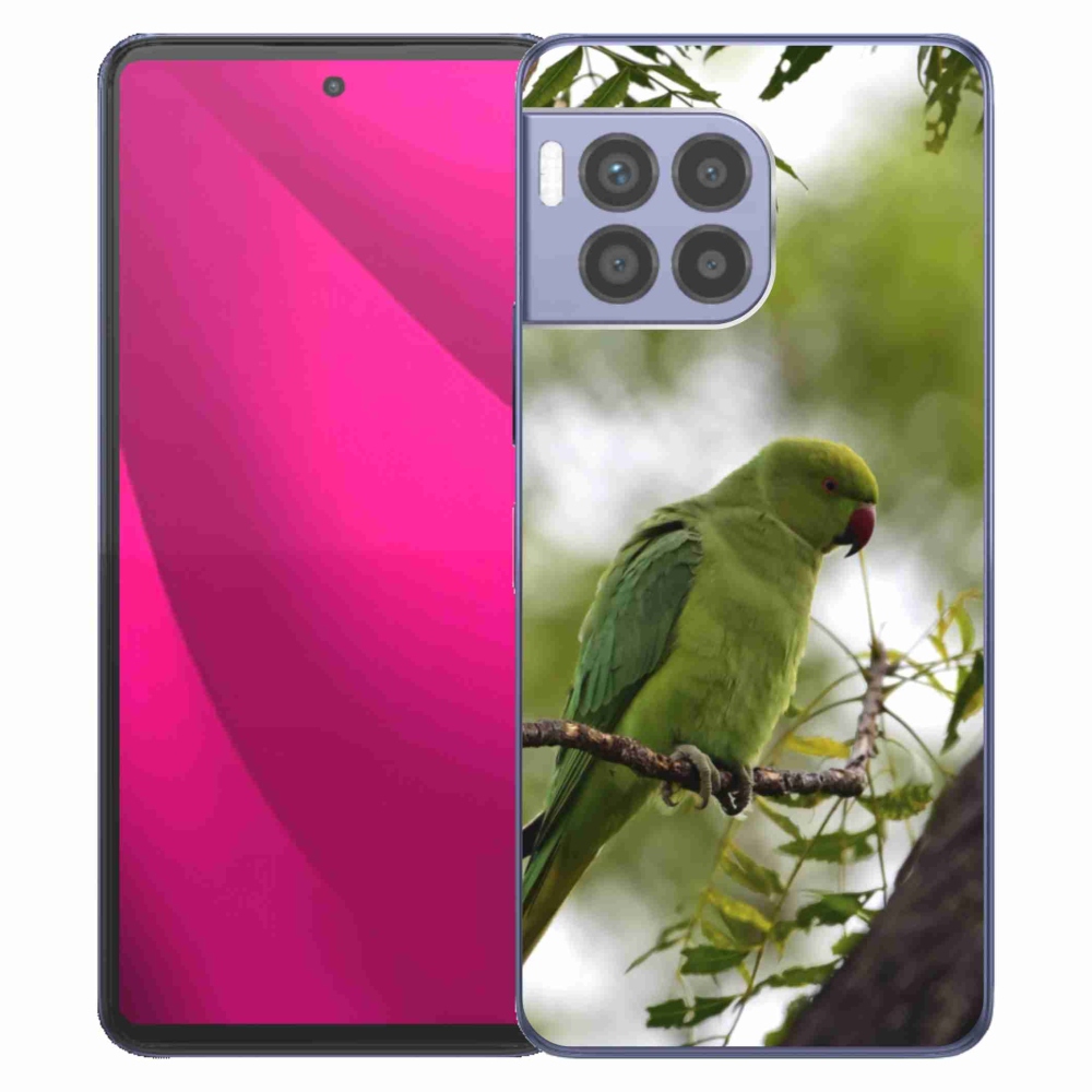 Zselés borítás mmCase a T phone 2 Pro készülékhez - zöld papagáj