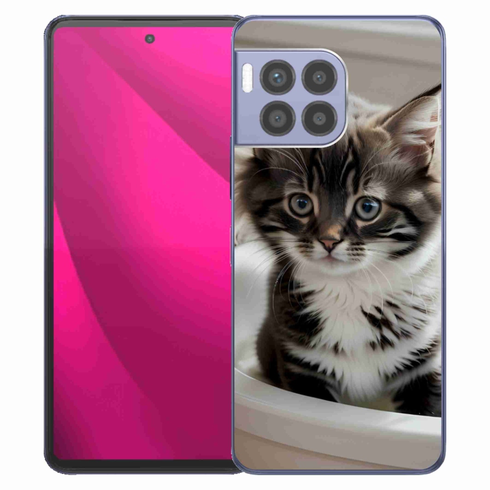 Gél borító mmCase a T phone 2 Pro készülékhez - kíváncsi cica