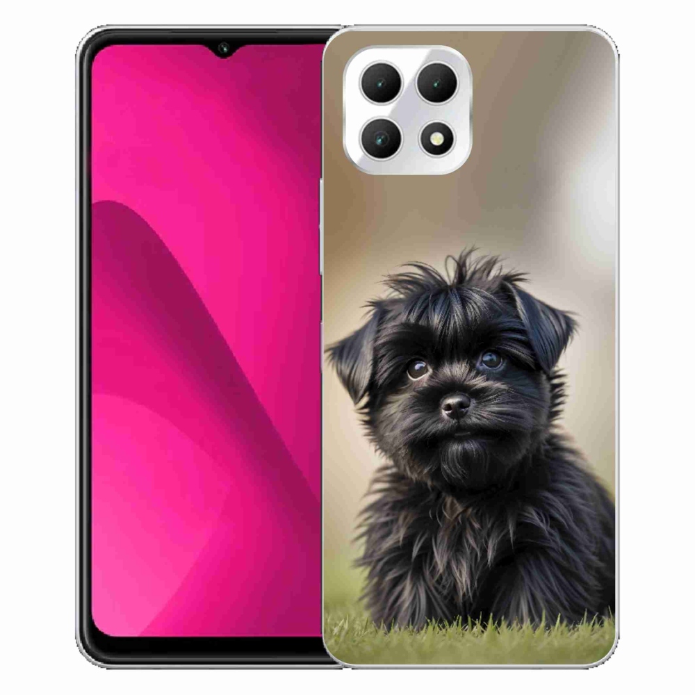 Gél borító mmCase a T phone 2 készülékhez - aranyos fekete kutya