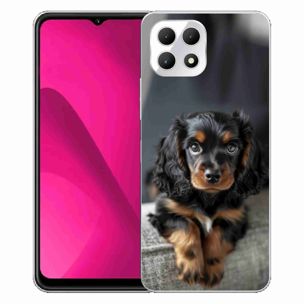 Gél borító mmCase a T phone 2 - aranyos hosszú szőrű tacskóhoz