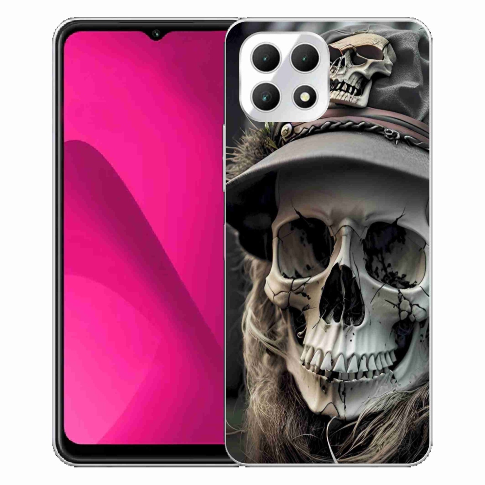 Zselés borítás mmCase a T phone 2 készülékhez - sötét koponya